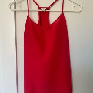 J. CREW silky spaghetti strap red tank